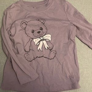 Purple Teddy Bear Kids Shirt